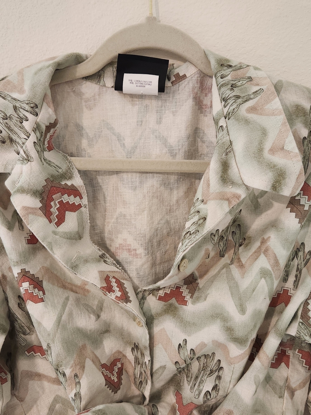 Vintage Cacti Western Womens Button Down - Picture 5 of 7